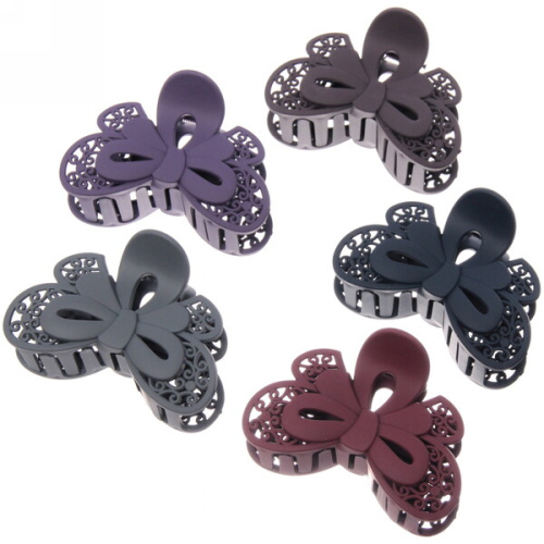 Заколка-краб для волос на блистере "Diana Collection - Teana", микс 6 цветов, 8см 