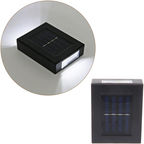 Фонарь садовый "Иллюзия" 10,8*8,4*2,7 см, на солнечной батарее (свечение белый) 4 LED