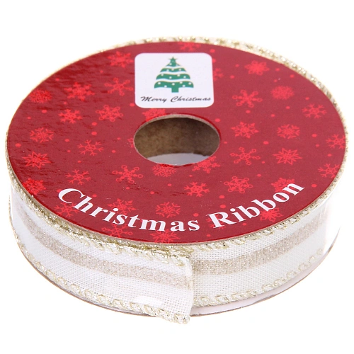 Лента для декорирования Млечный путь 1,5 см, 2,7 м, Белый_5