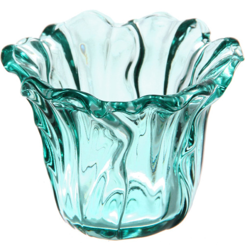 Подсвечник "Цветок" 10,5*7,5 см, Изумруд