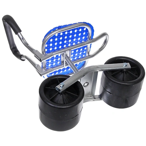 Стул садовый на колесах для прополки и работы в саду 354714см с поворотным механизмом(360°) складная спинка, цвет синий_7