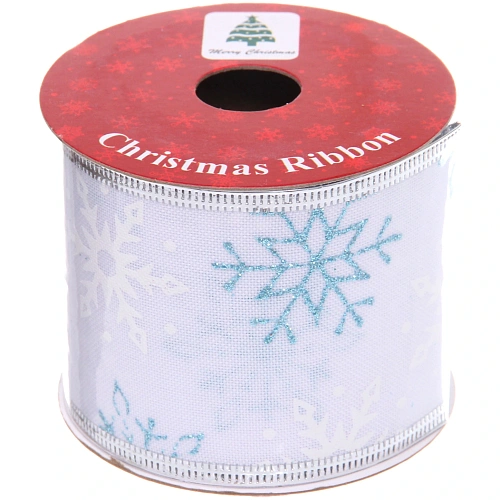 Лента для декорирования Снегопад 6,3 см, 2,7 м_7