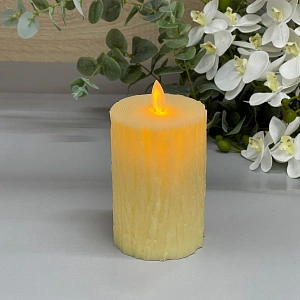 Сувенир с подсветкой "Свеча - Crystal" 7,5*12,5 см (работает от батареек 3 ААА)