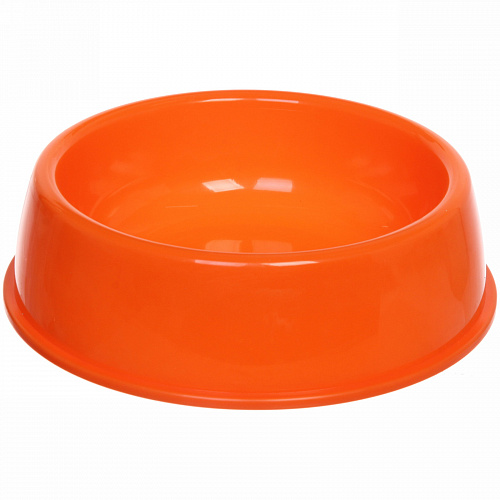 Миска пластиковая "Радуга-Пэт" 21*6,5см цвет оранжевый / 780мл