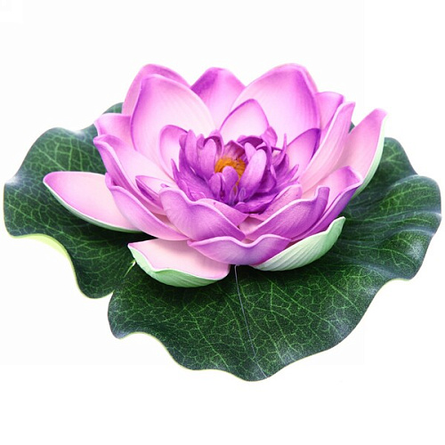 Растение водоплавающее "Кувшинка Розитта" d-17см сиреневая