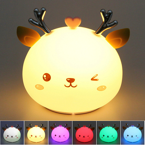 Ночник "Сute deer" 13,5*11,8*12,8 см USB 0.45w 5 v