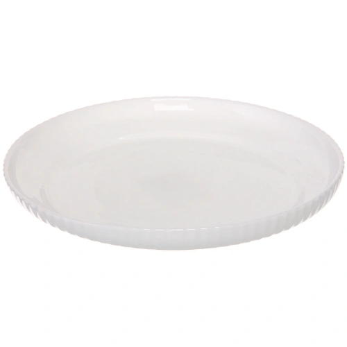 Тарелка "White magic" 17*2,5см стеклокерамика Полоса