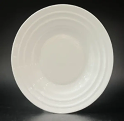 Тарелка "White magic" 20*3см стеклокерамика Полосы