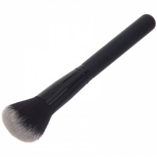 Кисть для макияжа с натуральным ворсом "ДИ МАРКО", цвет черный, 17см