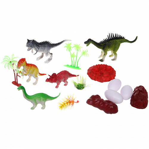 Набор динозавров "Юрский Мир", 15 предметов, 29*19.2 см, 0599-99