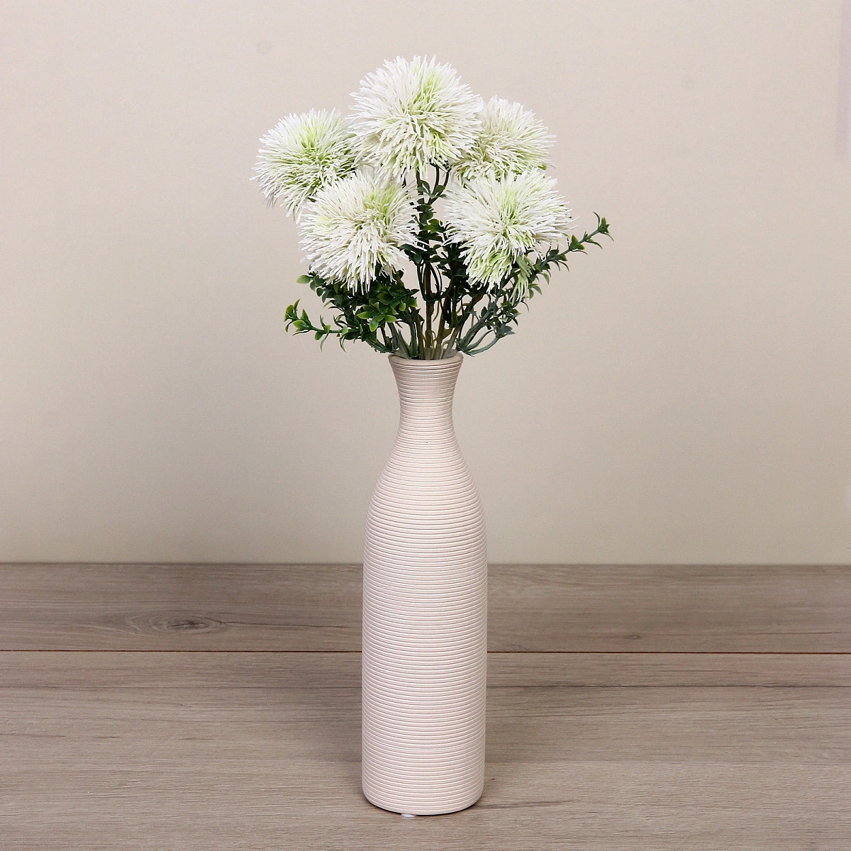 Искусственные цветы "Волшебство лета" 32см Одуванчики 5 цветков белые