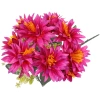 Искусственные цветы "Цветочная мелодия" Астры 50см 9 цветков бордовые