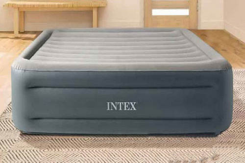 Кровать надувная Essential Rest Raised,203*152*46 см,встроенный насос 220В, Intex (64126ND)