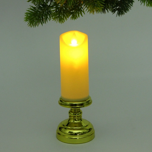 Сувенир с подсветкой Свеча - Шик 7,520 см (работает от батареек 3 ААА)_2