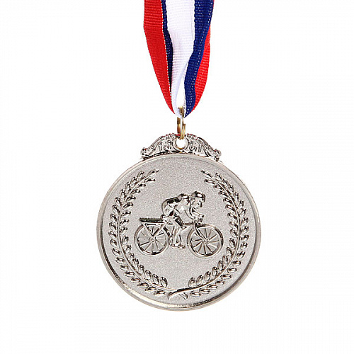 Медаль "Велоспорт" - 2 место (6,5см)