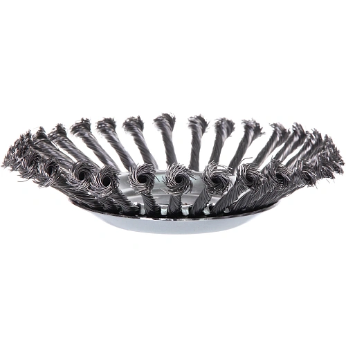 Щетка круглая для триммера из стальной проволоки диаметр 200мм, посадочное 254мм_5