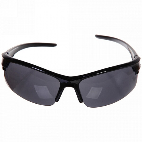 Очки солнцезащитные спортивные " SPORT Style", полулитые, цвет черный 