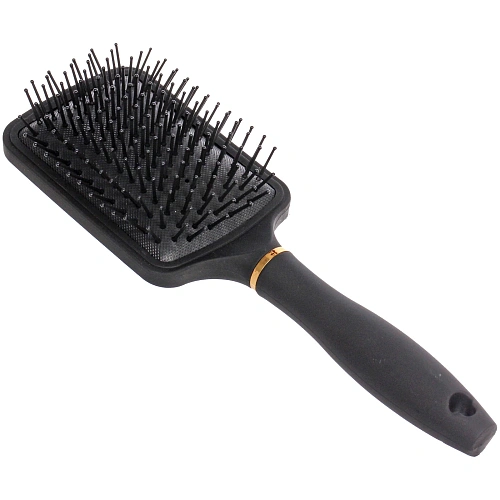 Расческа массажная СЕКРЕТ ТВОЕЙ КРАСОТЫ, прямоуг, цвет черный, матовое покрытие, 8255см_3