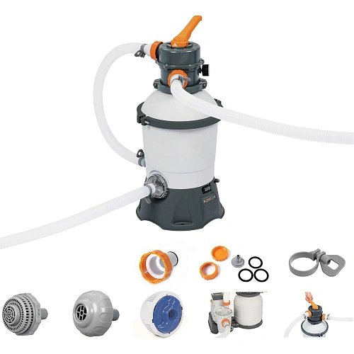 Насос-фильтр песочный для бассейнов, 2006 лч Bestway (58515)_4