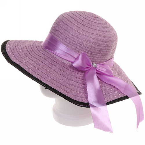 Шляпа женская с широкими полями TiraMiSu- Бэлла, микс 6 цветов, р58, ширина полей 11 см_4