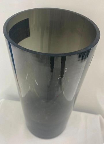 Ваза стеклянная "GREY GLASS" 12*30см, круглая