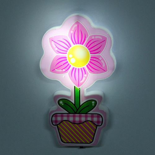 Ночник-светильник "Sweet dream - Сияющий цветочек" 2W 220V, Розовый