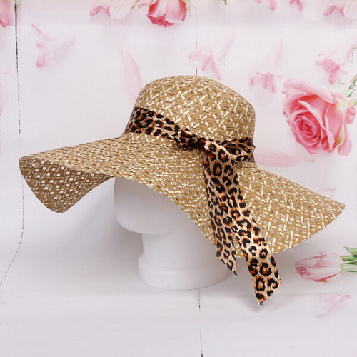 Шляпа женская с широкими полями TiraMiSu- Стелла, микс 8 цветов, р58, ширина полей 14 см_20