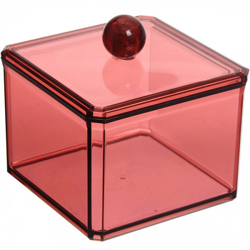 Органайзер для хранения "САНТОРИЯ", цвет винный, 1 отделение, 9,5*9,5*7,5см (коробка)