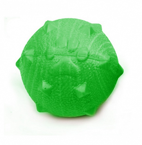 Игрушка - мячик для собак средних, мелких и крупных пород "ИГРУЛИК для Бро", лапки, цвет зеленый, d-6см (лейбл)
