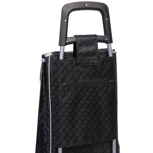 Тележка хозяйственная с сумкой (933326см, колеса 16см,грузоподъемность до 30 кг) черная SYD-16T_6