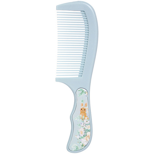 Расческа классическая с ручкой "ФАРЛАО", цвет голубой, 20*5см (блистер ЭФЛОДИ)