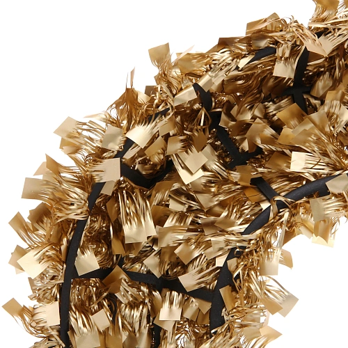 Венок декоративный TINSEL Изящное сияние 38 см, Шампань_4