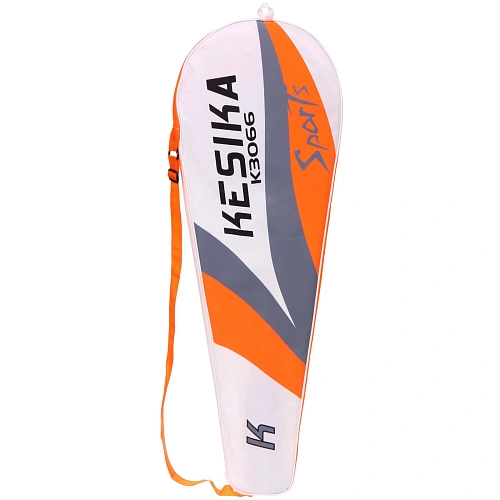 Бадминтон в наборе K-3066, 3 предмета 2 металлические ракетки 65 см, чехол (цвет оранжевый)_5