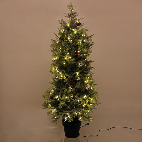 Ёлка светодиодная "Лесная радость" 120 см (460 веток) 140 ламп LED, цвет свечения-Теплый белый