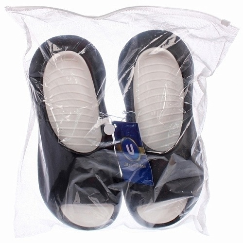 Шлепанцы мужские PRIME, цвет черный, белая стелька, р-р 40-41_6