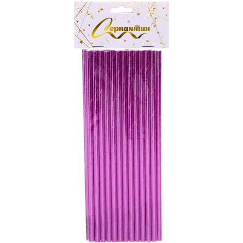 Трубочка для коктейля Волшебство 19,5 см d-6 мм (набор 25 шт), Фиолетовый_4