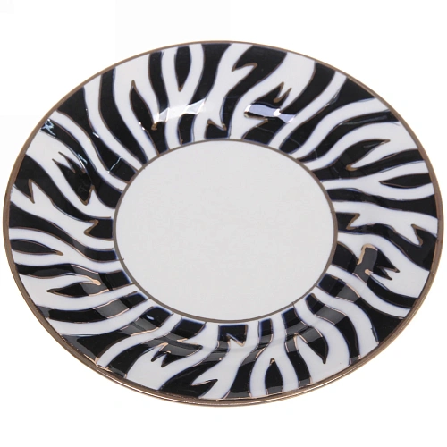 Тарелка десертная 17см «Атлас» с позолотой