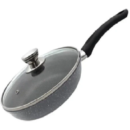 Сковорода 24см "Meteor" со стеклянной крышкой JML-124-11 