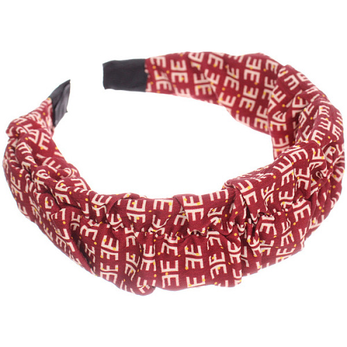 Ободок для волос МАРЦИПАН, танти, ширина 4см, микс 6 цветов _4