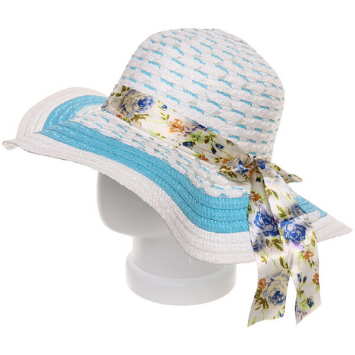 Шляпа женская с широкими полями TiraMiSu- Николь, микс 4 цвета, р58, ширина полей 10 см_26