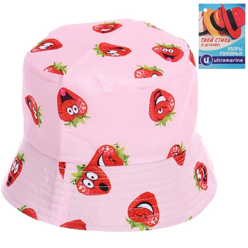 Панама "ЛЕТОиМОРЕ" - Клубнички", цвет розовый, р. 58
