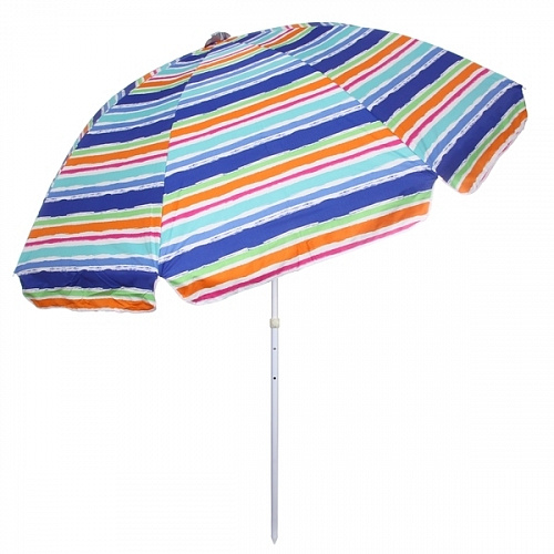 Зонт пляжный D=300 см, h=240 см, "Принт АРТ10694-6", с наклоном и покрытием от нагрева, ДоброСад