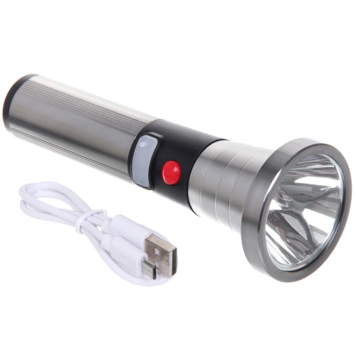 Фонарь ручной 4 режима 1LED, аккумуляторная батарея 800mAh USB 746