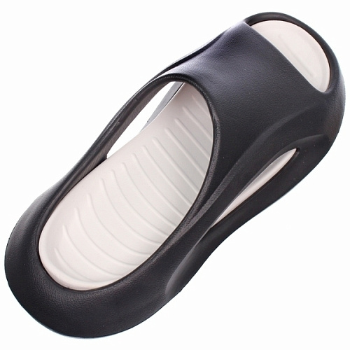 Шлепанцы мужские PRIME, цвет черный, белая стелька, р-р 40-41_4