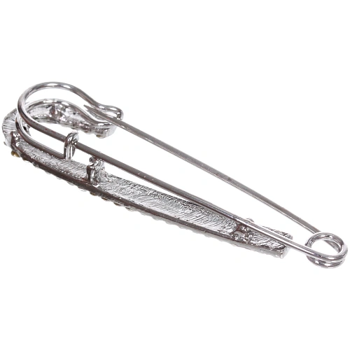 Брошь KLEVER SHOP, булавка, цвет как серебро, 72см (Талисман от сглаза)_5