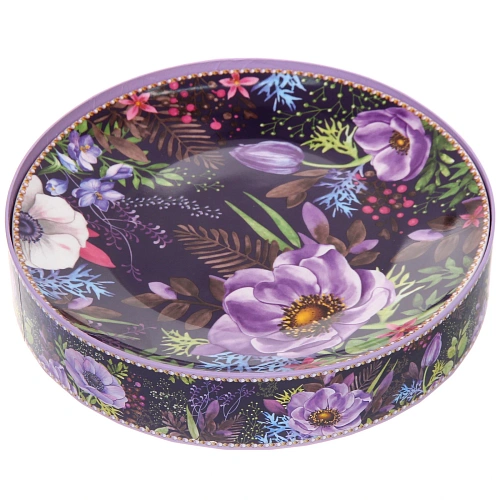 Тарелка керамическая в наборе 2шт Цветочный сад 20,5см _4