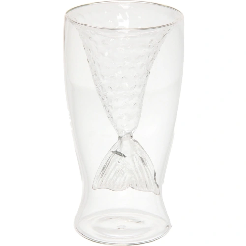 Стакан стеклянный с двойными стенками 100мл "Рыбка"