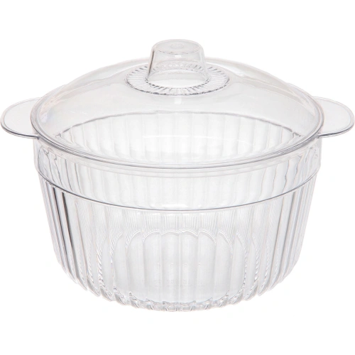 Салатник пластиковый "Terra" 2л с ручками и крышкой