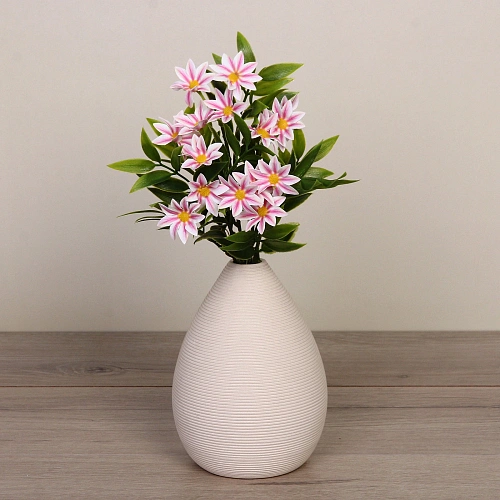 Искусственные цветы Волшебство лета 32см Космея 15 цветков розовые_5