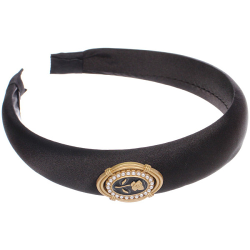 Ободок для волос МАРЦИПАН, мали, ширина 2,8см, микс 6 цветов ( в пакете с подвесом)_6